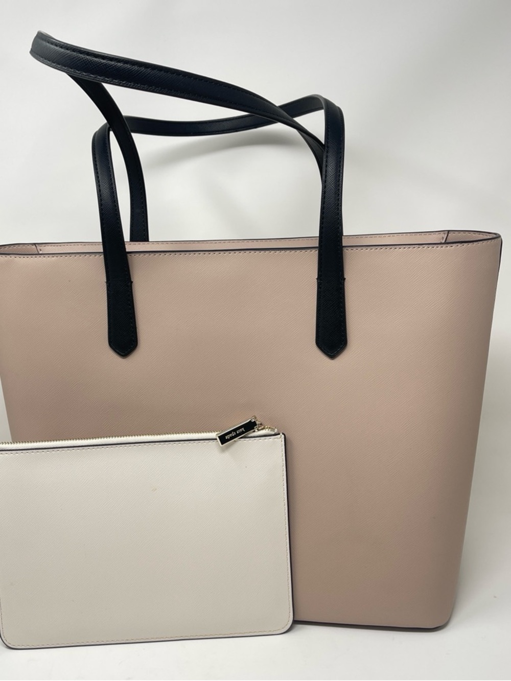 Kate Spade New York Blush Pink Tote Bag + Matching Zip Pouch - Picture 4 of 16